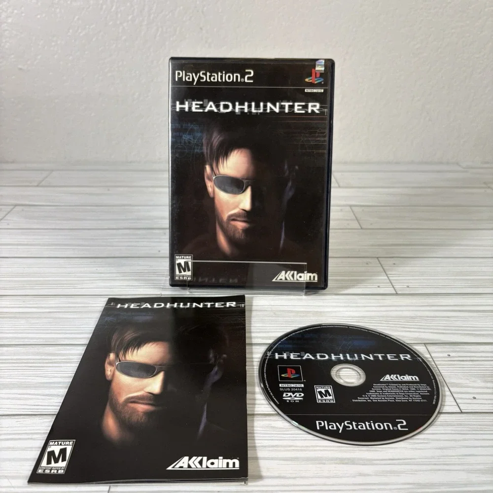 HeadHunter PlayStation 2 PS2 CIB Tested Works Complete W Manual Register Card
